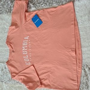 Columbia XL Cotton Relaxed Crop Tee